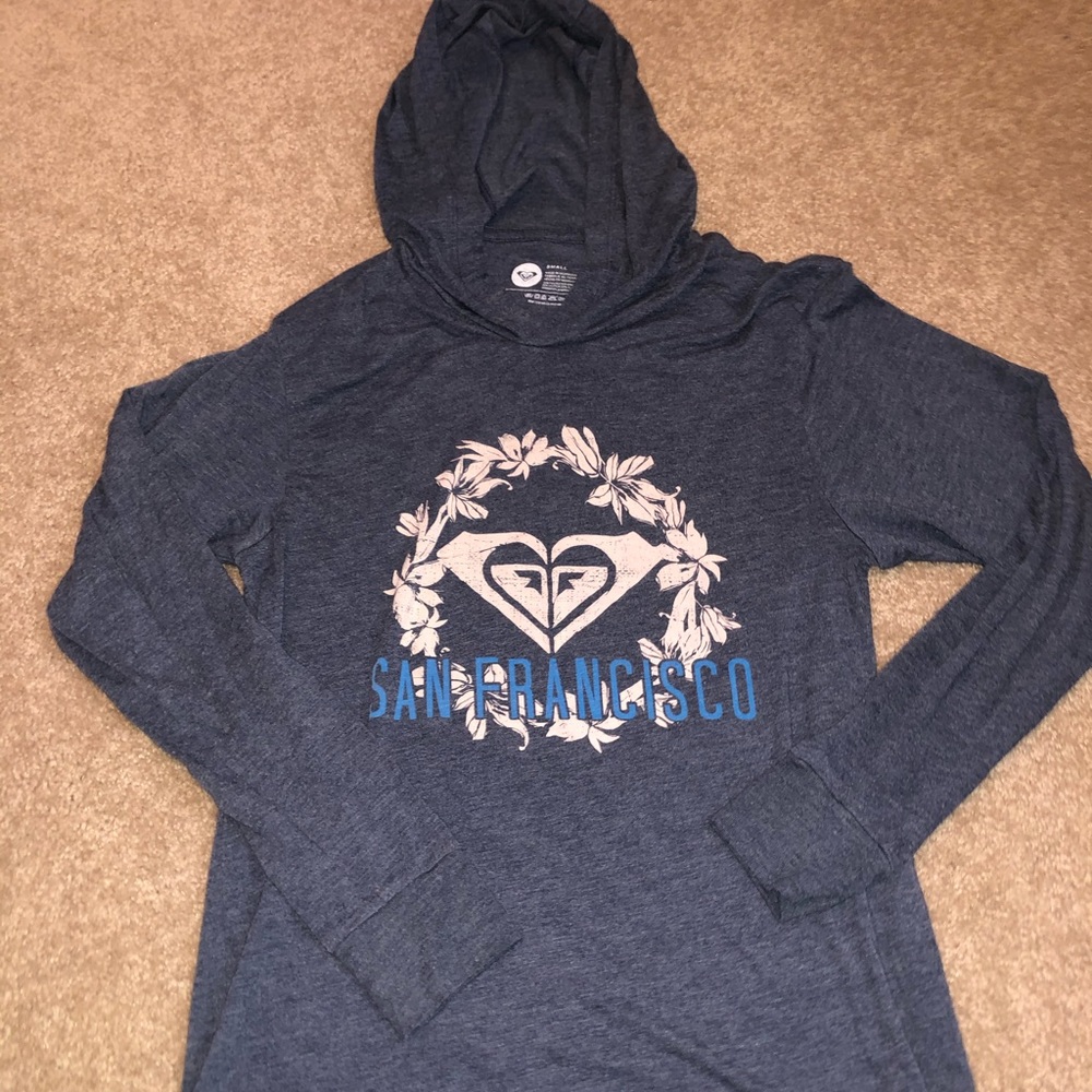 ROXY hooded lightweight long sleeve